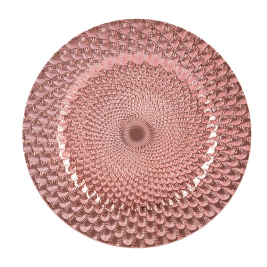 Sousplat de Plástico Bon Gourmet Rose Gold 33 cm