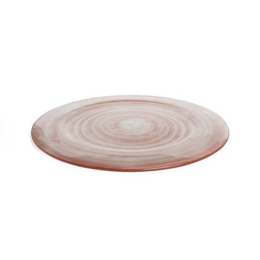 Sousplat Em Vidro Tabaco 26 cm