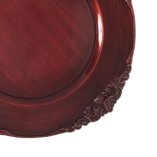 Sousplat Galles Barroco Copa&Cia Rouge Antique