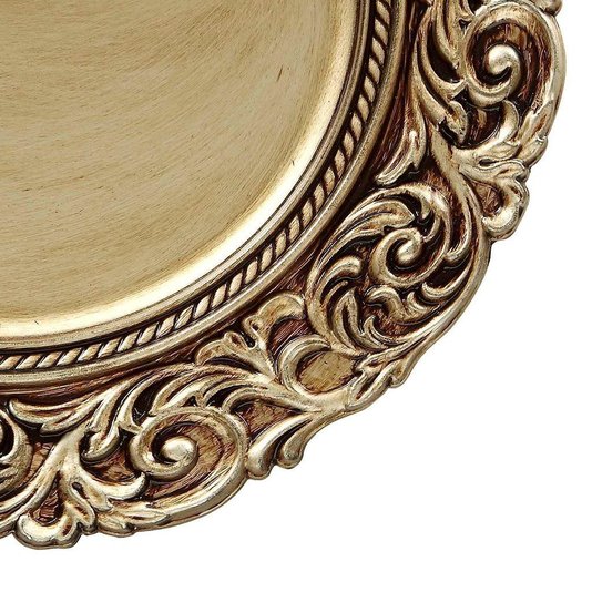 Sousplat Imperial Florença Champanhe Antique Copa&Cia