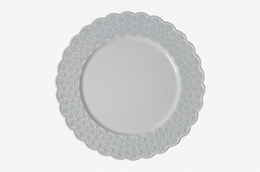 Sousplat para Jantar em Polipropileno Manu Fisch Branco 33 cm