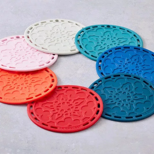 Suporte De Silicone Mandala Le Creuset Azul Caribe