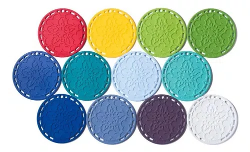 Suporte De Silicone Mandala Le Creuset Azul Caribe