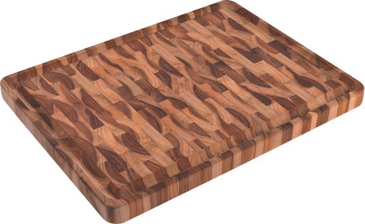 Tábua de Madeira Invertida Teca Retangular Tramontina 45 x 34 cm