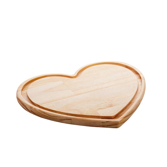 Tábua Madeira Coração Woodart 25x22 cm