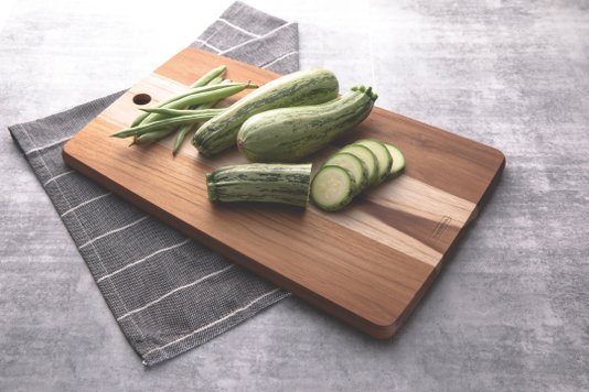 Tábua Retangular em Madeira Teca Kitchen Tramontina 40 x 27 cm