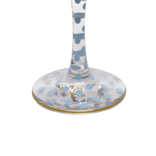 Taça de Gin Poá Summer Artes Salles Azul Claro