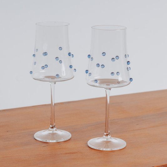 Taça de Vinho em Cristal Gemas Topázio 460 ml