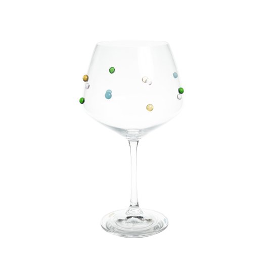 Taça em Cristal Gemas Coloridas 580 ml