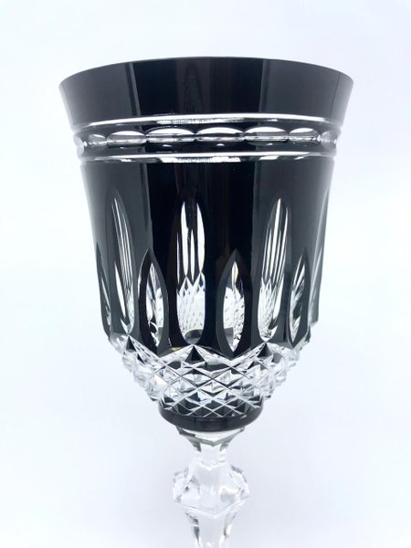Taça para Água em Cristal Overley Mozart Preto 460 ml
