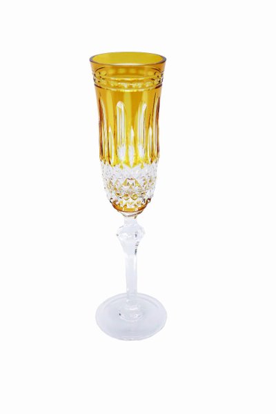Taça para Champagne em Cristal Overley Mozart Âmbar 240 ml
