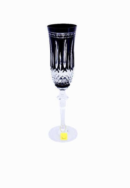 Taça para Champagne em Cristal Overley Mozart Preto 240 ml
