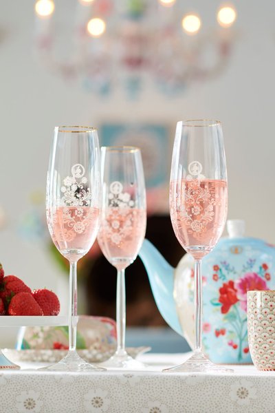 Taça para Champagne Floral Pip Studio 230 ml
