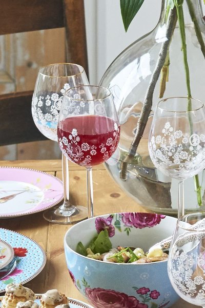 Taça para Vinho Floral Pip Studio 450 ml