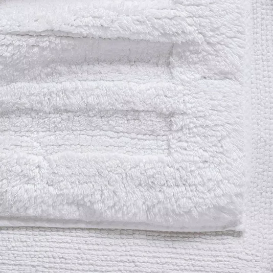 Tapete Salvatore Algodão Trussardi Branco 80cm x 60cm