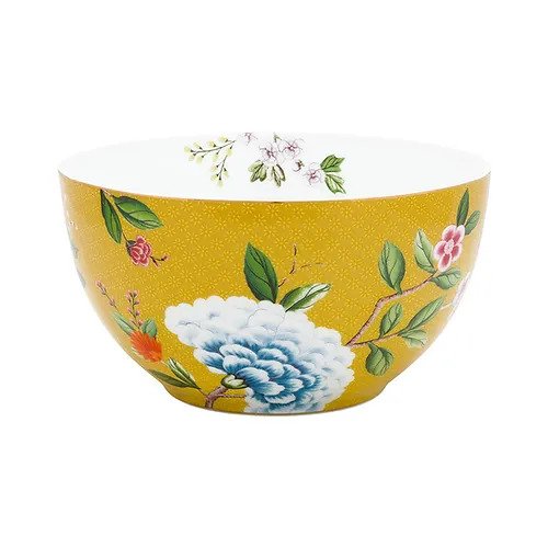 Tigela Blushing Birds Pip Studio Amarelo 15 cm