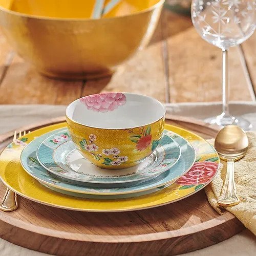 Tigela Blushing Birds Pip Studio Amarelo 15 cm