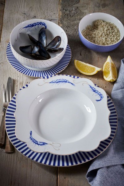 Tigela Bowl Dots Royal Yerseke Pip Studio Branco 15 cm