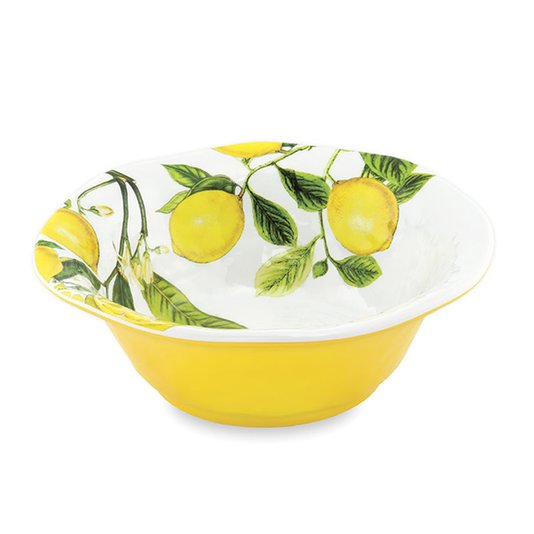 Tigela Bowl Lemon em Melamina Michel Design Works 23 cm