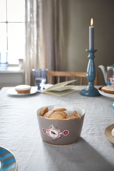 Tigela Bowl Medallion Love Birds Pip Studio Caqui 15 cm