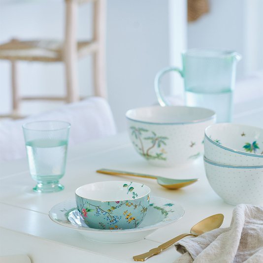 Tigela de Porcelana Dots Jolie Pip Studio Branco 18 cm