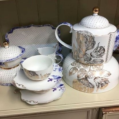 Tigela de Porcelana Royal White Pip Studio 23 cm