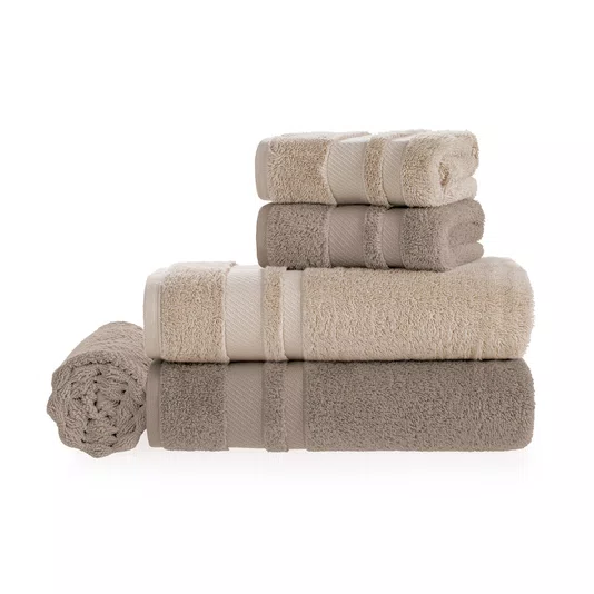 Toalha Banhão Lorenzi Trussardi Nocciola 86cm x 150cm