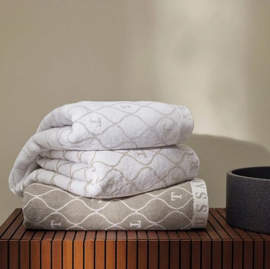 Toalha De Banhão Speciale Cinza 86x160CM Trussardi