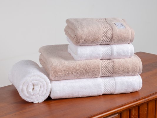 Jogo Banho e Rosto 5 Peças Lolli Air LCL Home by Buddemeyer Branco e Rosa