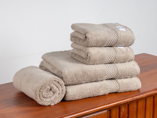 Jogo Banho e Rosto 5 Peças Lolli Air LCL Home By Buddemeyer Caqui