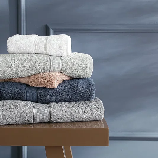Toalha de Banho America Buddemeyer Luxus Azul Neblina 77 x 140 cm