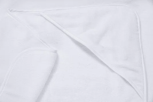 Toalha de Banho com Capuz Bambini Bonelli Trussardi Branco 80cm x 80cm