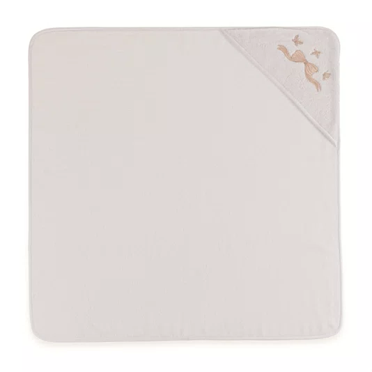 Toalha de Banho com Capuz Bambini Felice Trussardi Branco 80cm x 80cm