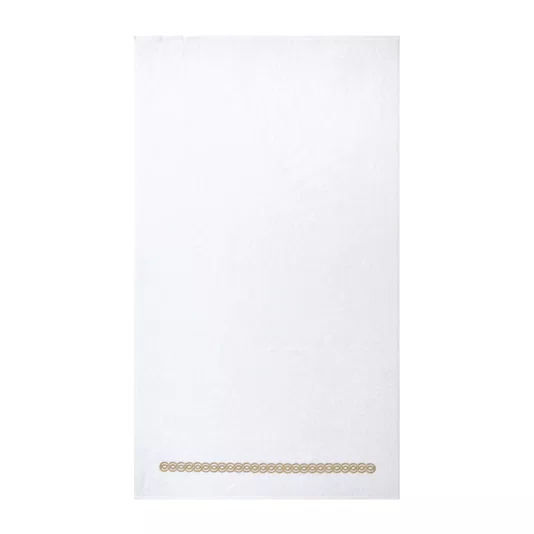Toalha de Banho Joyau Bordada G Yves Delorme Branco 92cm x 160cm