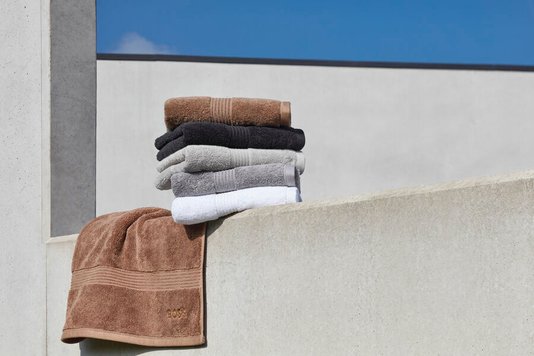 Toalha de Banho Loft Boss Home Prata 70cm x 140cm