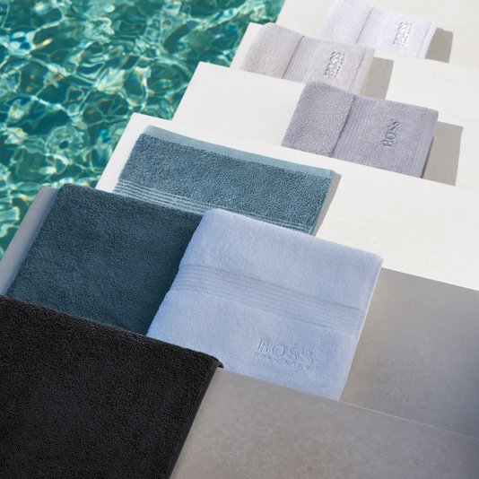 Toalha de Banho Loft Grande Algodão Egeu Hugo Boss Branco 1,00x1,50m
