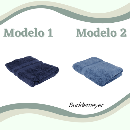 Toalha de Banho Sortida Algodão Egípcio Buddemeyer Azul Sortido (Diferentes Tons)