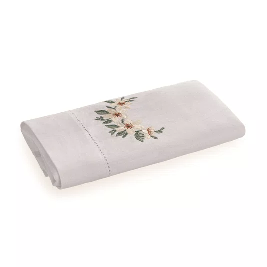 Toalha de Lavabo Arancia Linho Trussardi Branco 30cm x 50cm