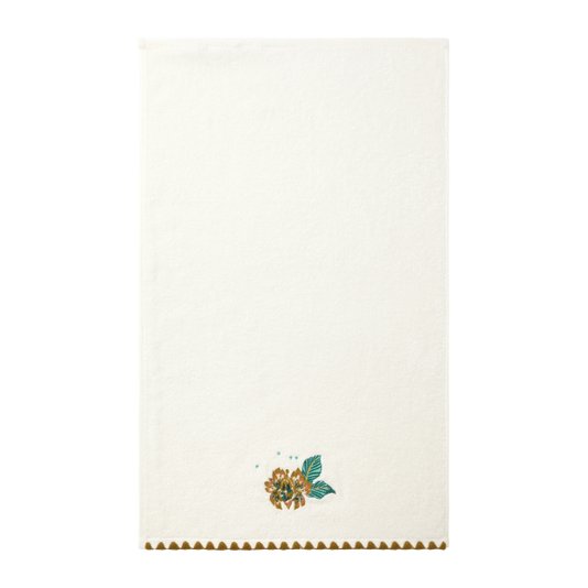 Toalha de Lavabo Golestan Yves Delorme Off White 70 x 45 cm