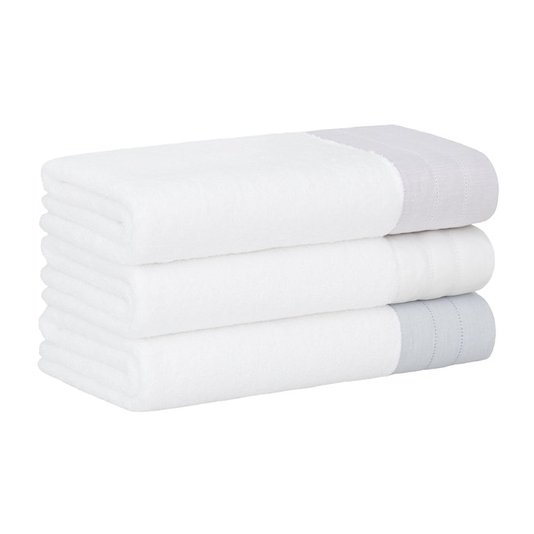 Toalha De Lavabo Lino Buddemeyer Luxus Branco 30 x 50 cm