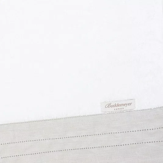 Toalha de Lavabo Linó Buddemeyer Luxus Branco/Prata Nuvem 30cm x 50cm