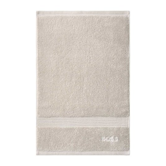 Toalha de Lavabo Loft Algodão Egeu Hugo Boss Home Greige 40 x 60 cm