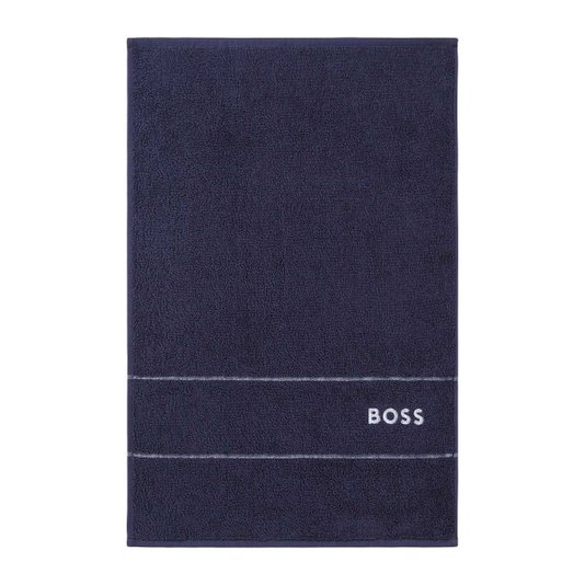 Toalha de Lavabo Plain Algodão Egípcio Hugo Boss Home Marinho 40 x 60 cm