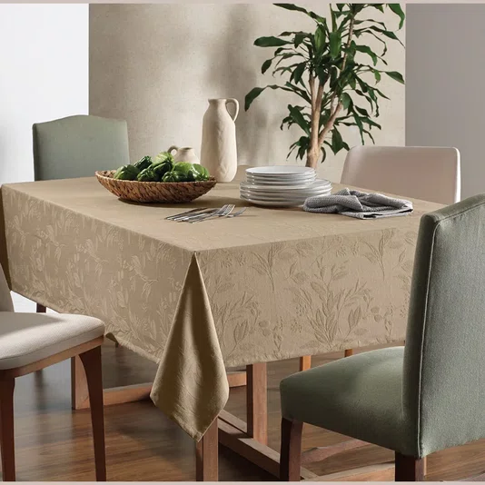 Toalha De Mesa Katherine 12 Lugares Karsten Perola 1,60 x 3,20 m