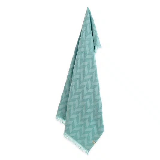 Toalha de Praia Angra 100% Algodão Karsten 0,86x1,50 Azul Piscina
