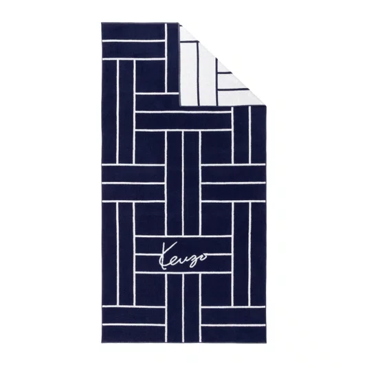 Toalha de Praia K Tatami Kenzo Home Marinho 90 x 170 cm