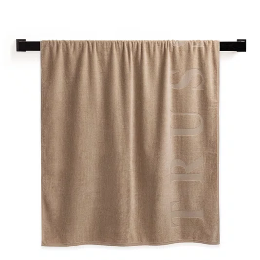 Toalha De Praia Levanto Trussardi Mocaccino 86cm x 180cm
