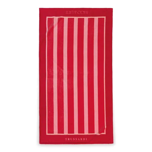 Toalha de Praia Listrado Trussardi + Bacio Di Latte Vermelho