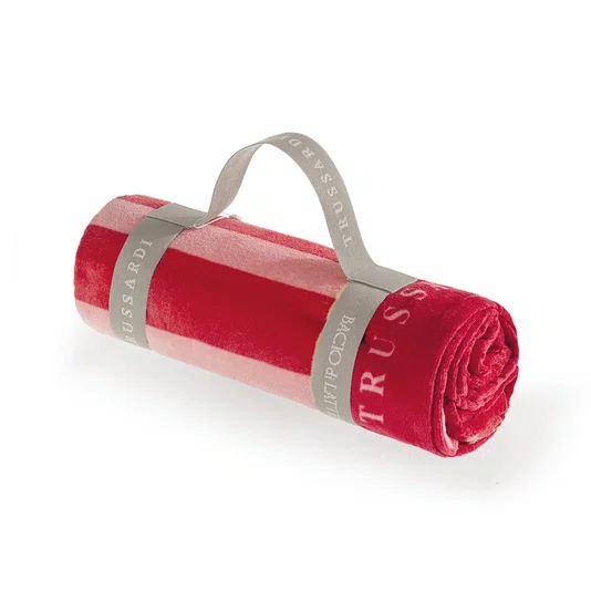 Toalha de Praia Listrado Trussardi + Bacio Di Latte Vermelho