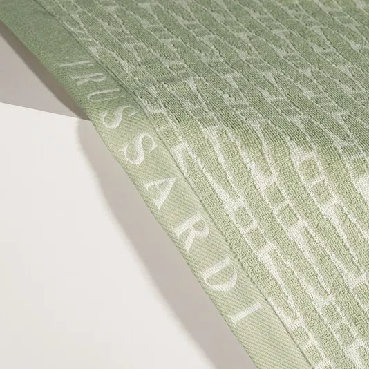 Toalha De Praia Trussardi + Lenny Niemeyer Tramas Bege e Verde